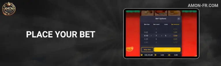Step 3 - Place Your Bet